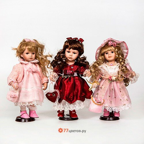 Куклы фарфоровые сувенирные