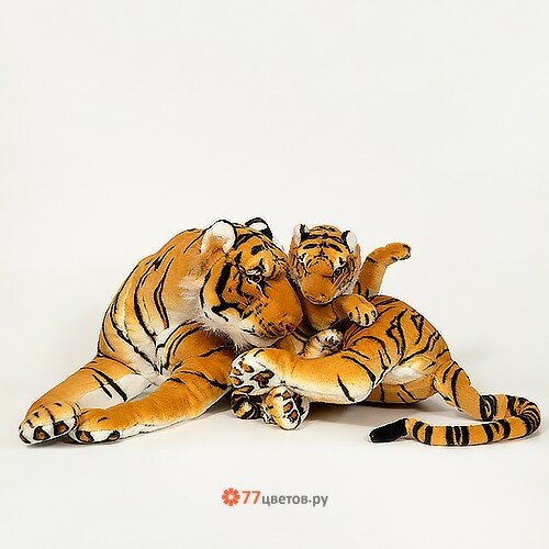  Игрушка мягкая “Тигрица с тигрёнком”